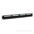 UTP CAT5e 24 port patch panel, ISO/IEC 11801:2000 standards